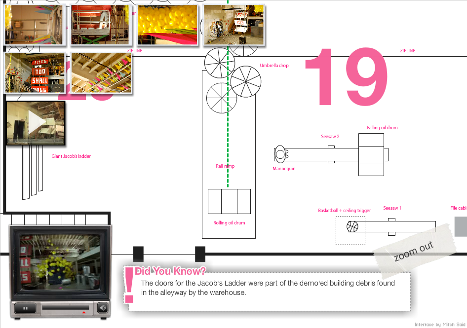 OK Go  - This Too Shall Pass Interactive Floor Plan