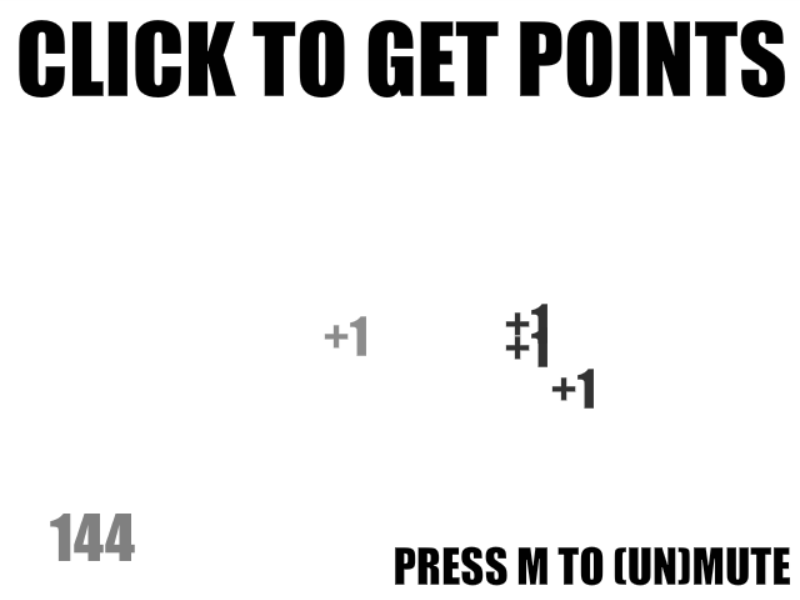 Click Screen, Obtain Points