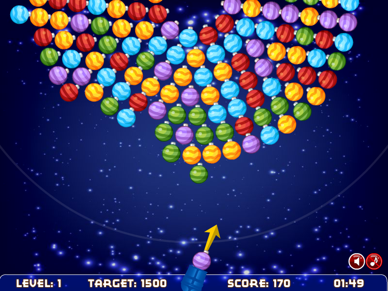 Orbiting Xmas Balls