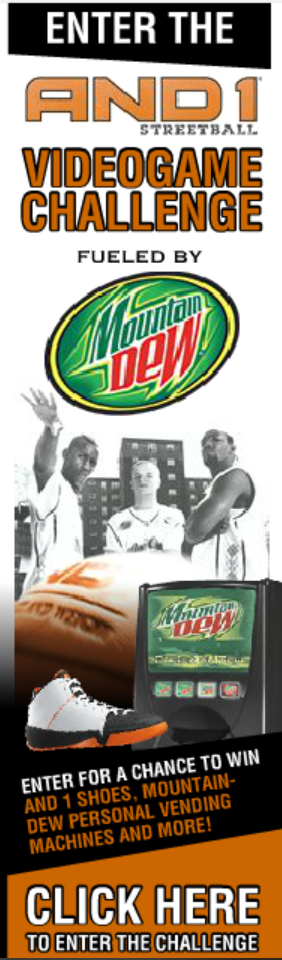AND 1: Streetball VideoGame Challenge Banner Ad (2006)