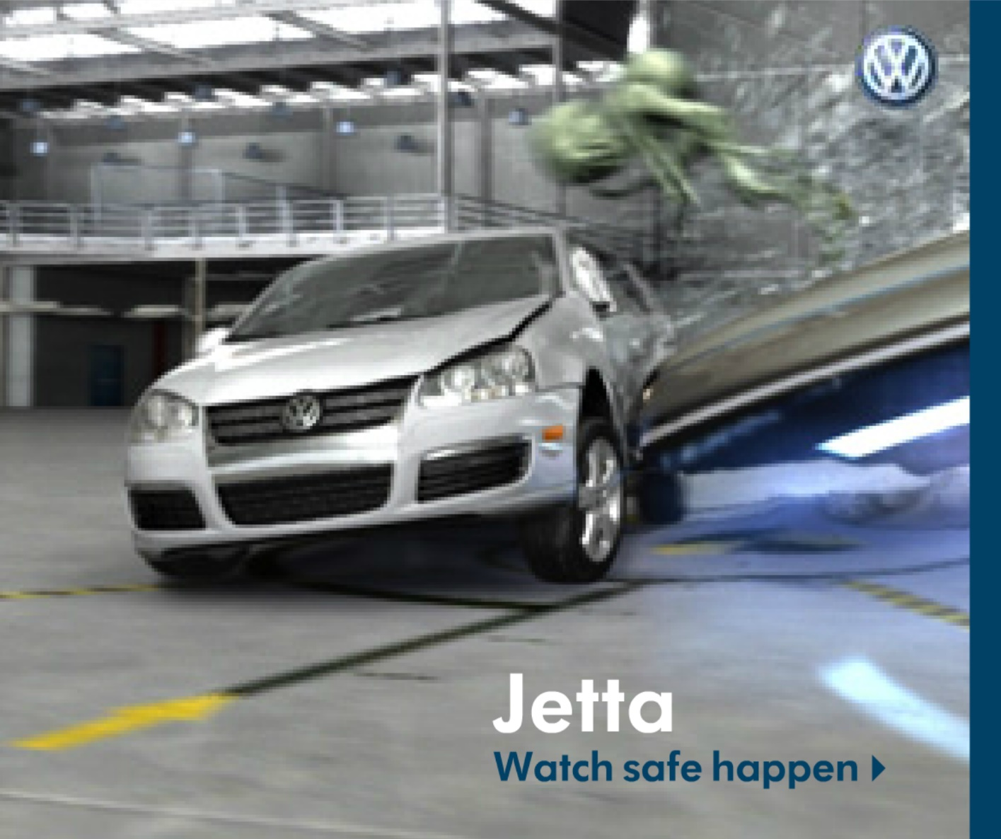 Volkswagen (VW) Jetta "UFO Collision" Banner Ad