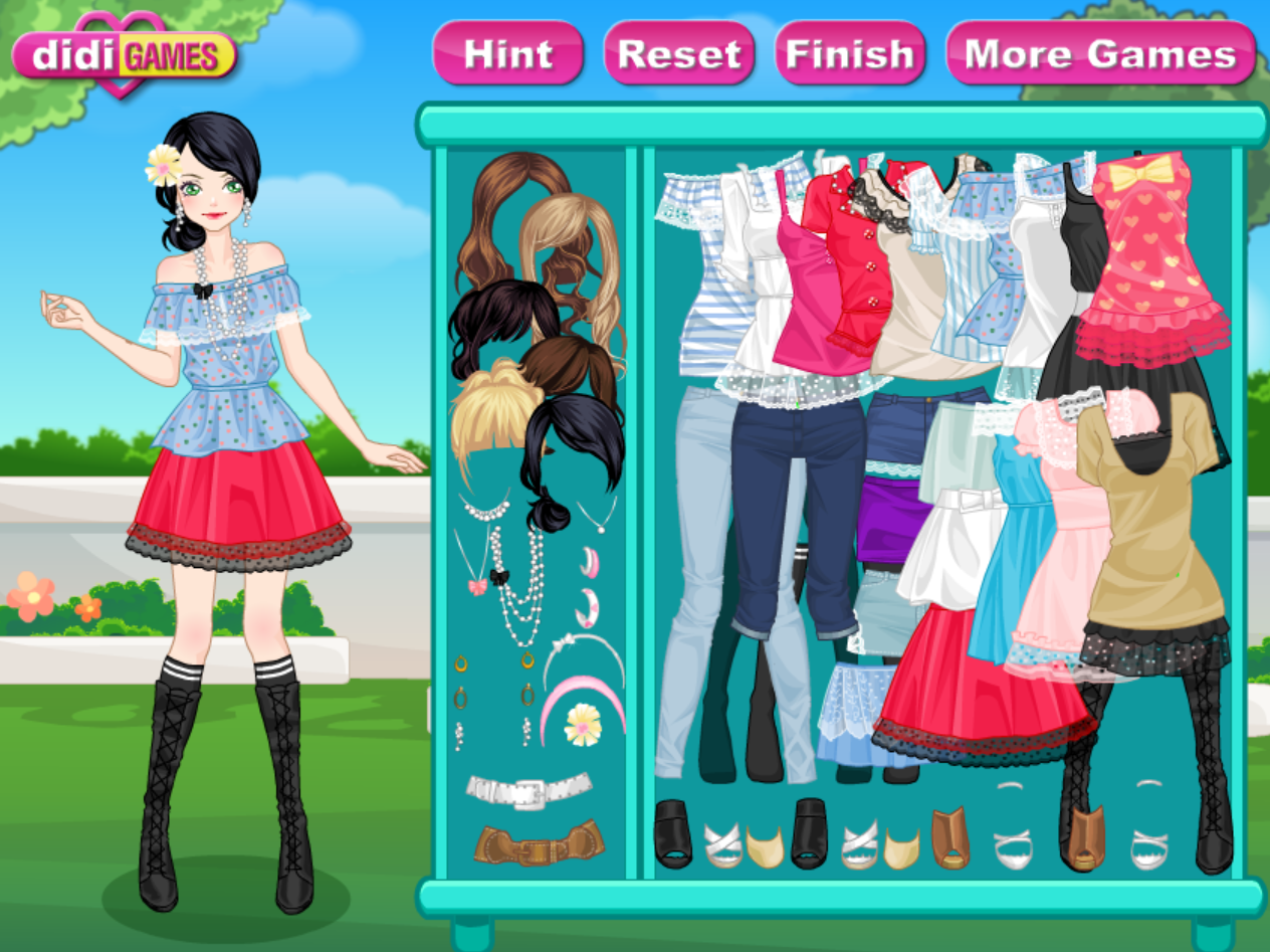 Lace Girl Dress Up Game