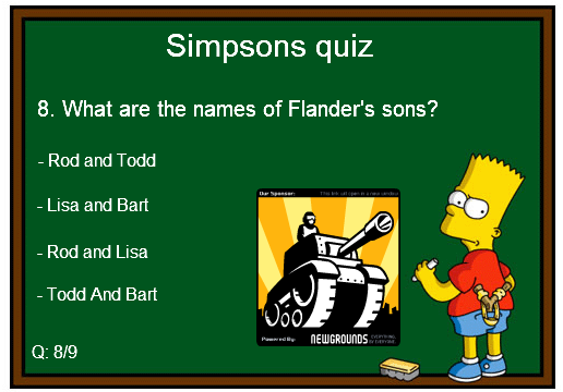 Simpsons quiz