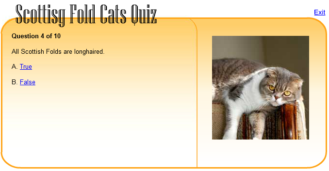 Scottisg Fold Cats Quiz