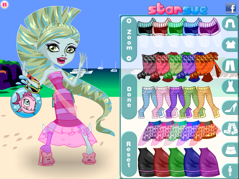 Monster High: Chibi Lagoona Blue Dress Up