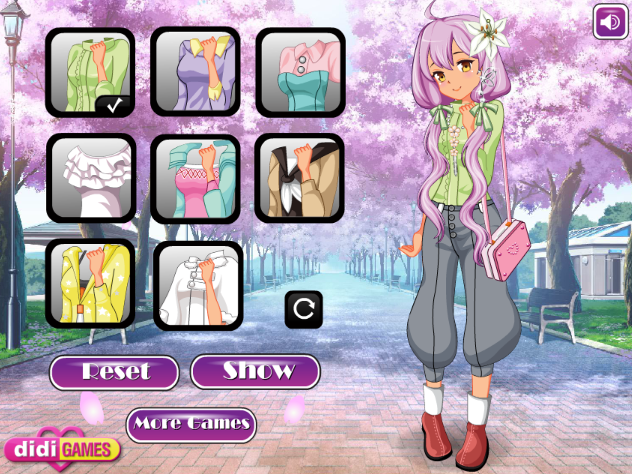 Spring Blossoms Dressup