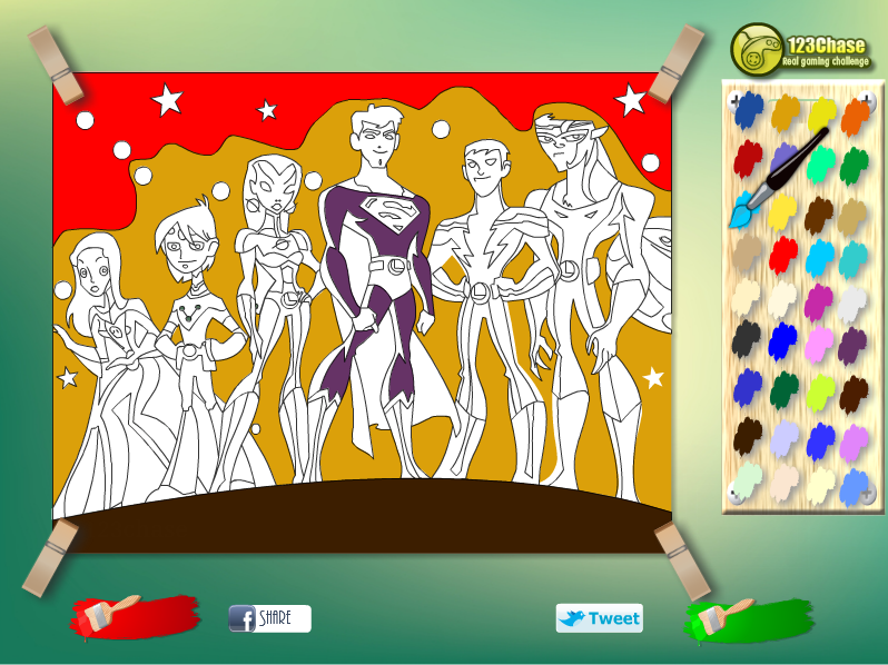 Superman & Pals Kids Coloring