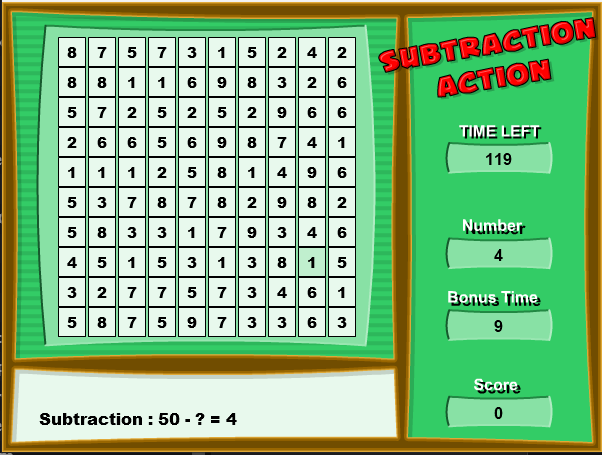 Subtraction Action