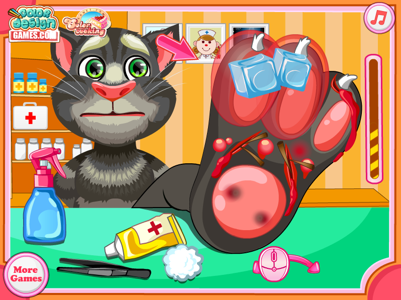 Talking Tom Foot Doctor
