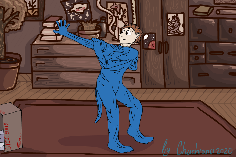 So, you bought an excation zentai... - Flash