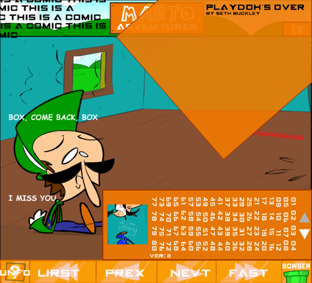 Mario Adventures's Latest Internet Web Comic