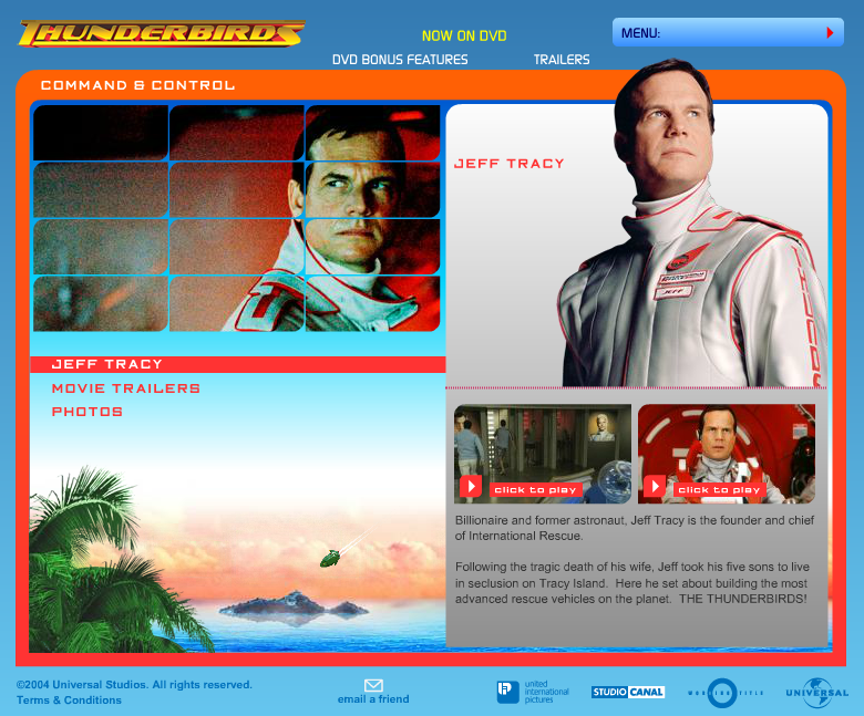 Thunderbirds Microsite