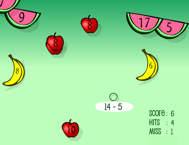 Fruit Splat Subtraction