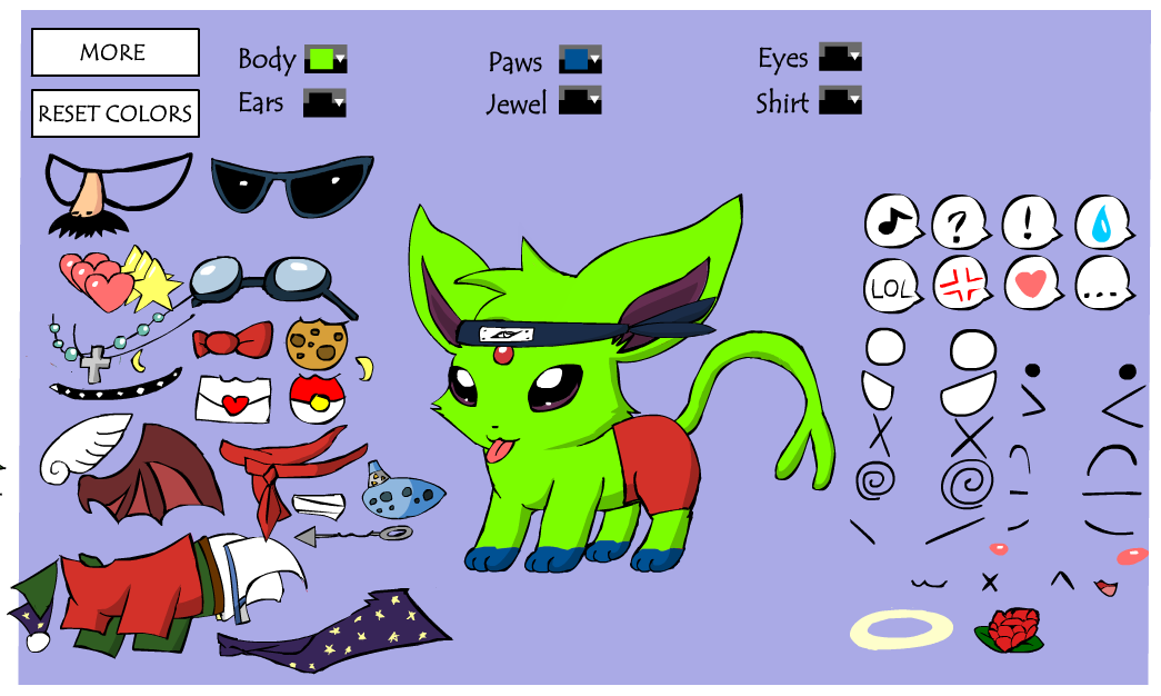 Espeon Dressup v2.0