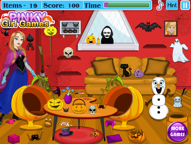 Frozen Anna Halloween Cleaning