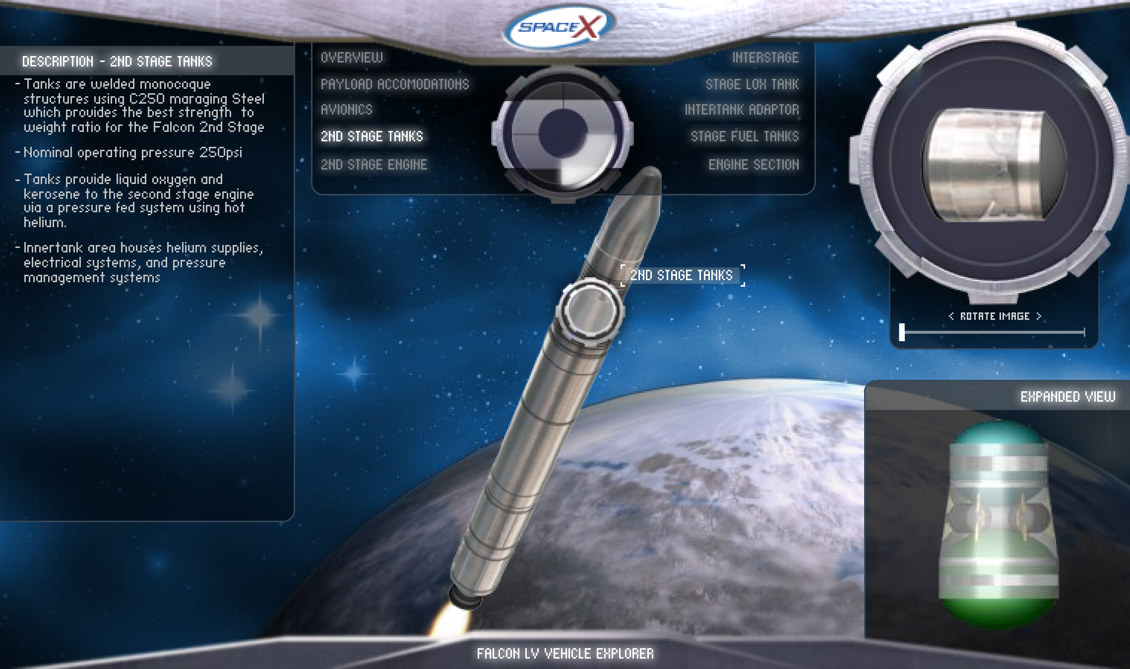 Falcon LV Vehicle Explorer