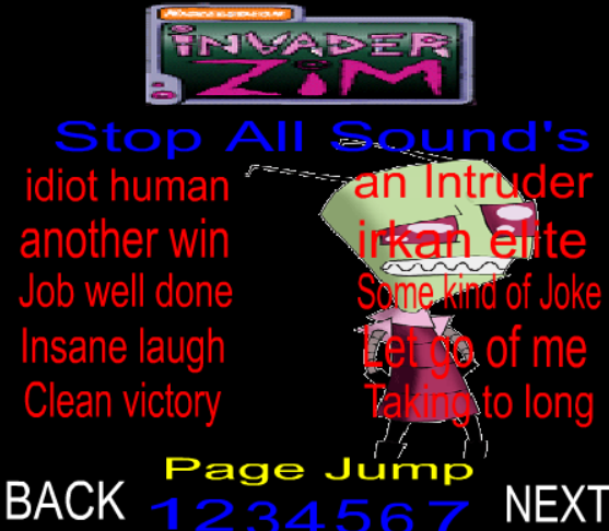 Invader Zim Sound Board