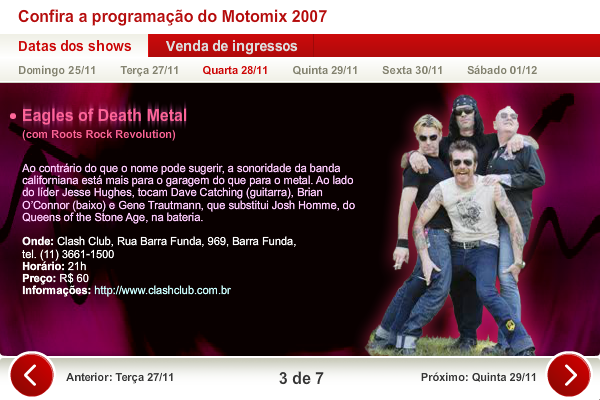 Confira a Programação do Motomix 2007