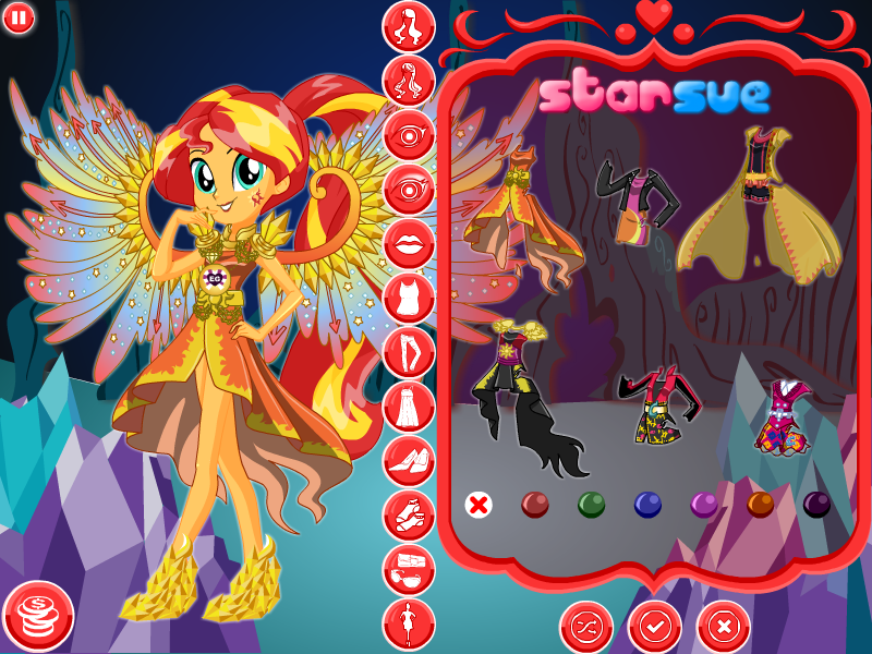 My Little Pony Equestria Girls Legend of Everfree Sunset Shimmer Dress Up