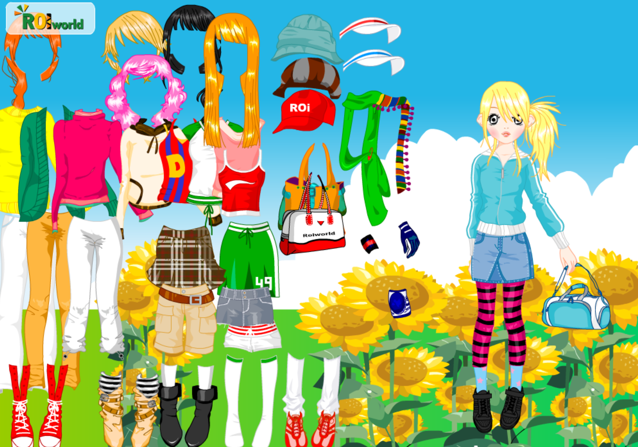 Roiworld Sunflower Girl Dressup