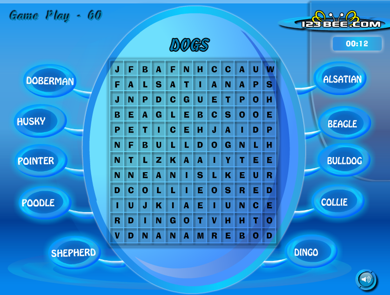 Word Search Game Play - 60