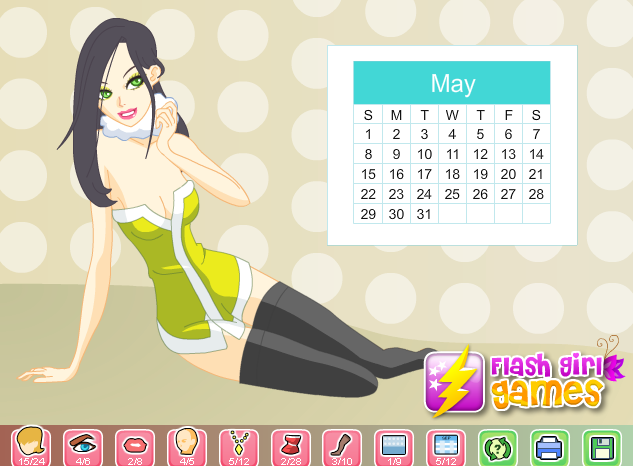 Make Girl For Calendar 2011