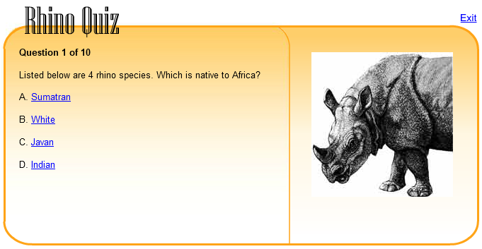 Rhino Quiz