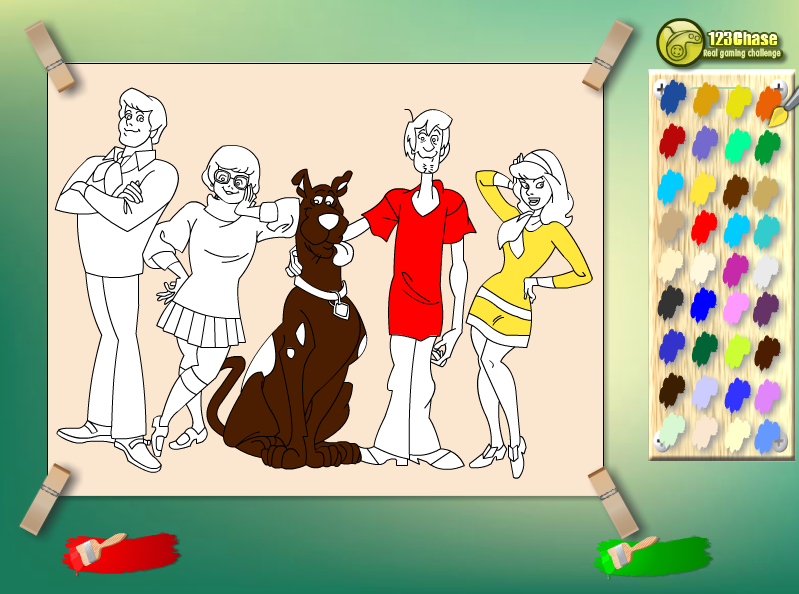 Scooby Gang Kids Coloring