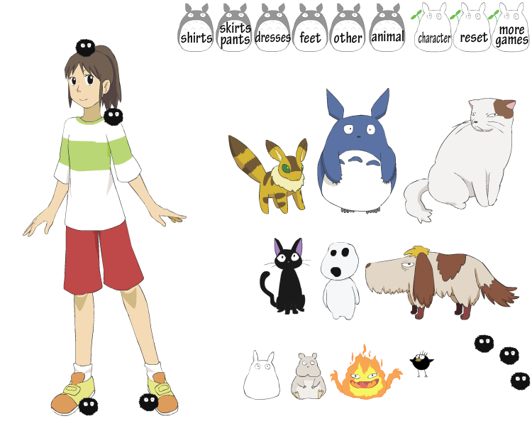 Ghibli Girls Dress Up