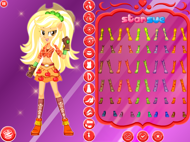 My Little Pony Equestria Girls: Legend of Everfree - Crystal Guardian Applejack Dress Up