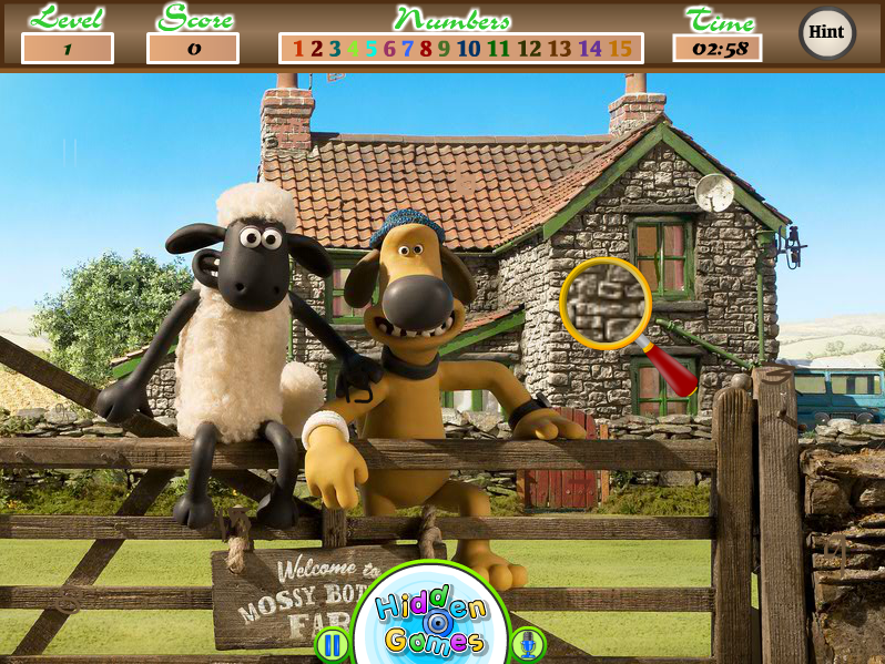 Shaun the Sheep - Hidden Numbers