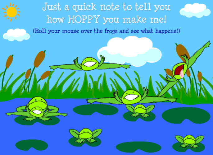 Just a Quick Note to tell you how HOPPY you make me!