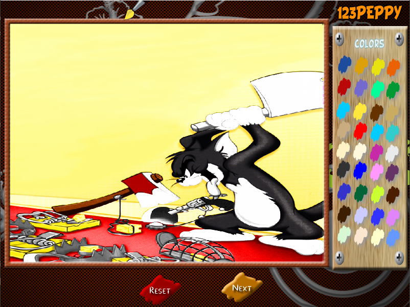 Tom Waiting Online Coloring Page