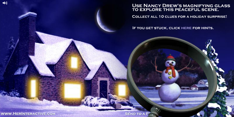 Nancy Drew Christmas Ecard