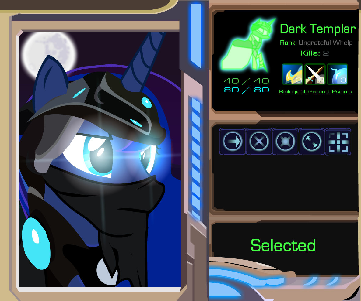 Princess Luna Protoss Dark Templar Unit Portrait