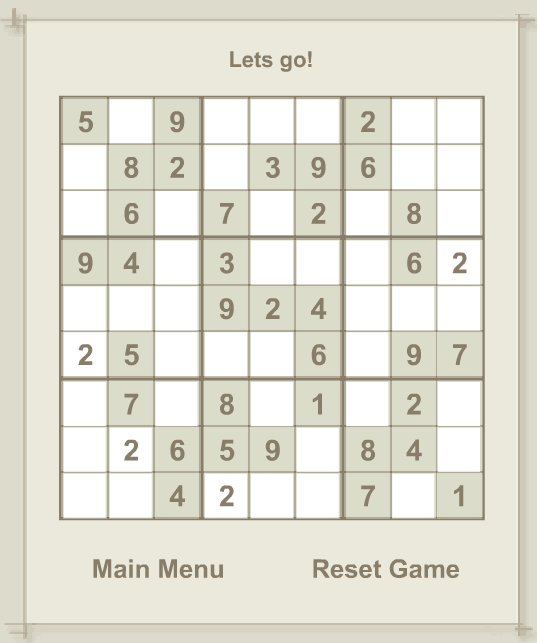 Just Sudoku