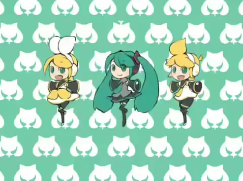 Rin,Miku,Len Smooooch Spin