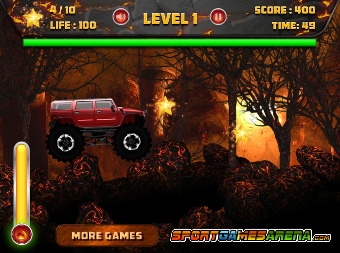 Red Hot Monster Truck