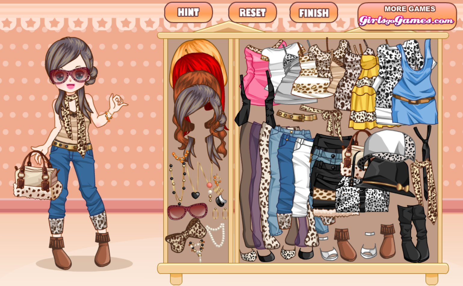 Leopard Fashion Dress Up Game