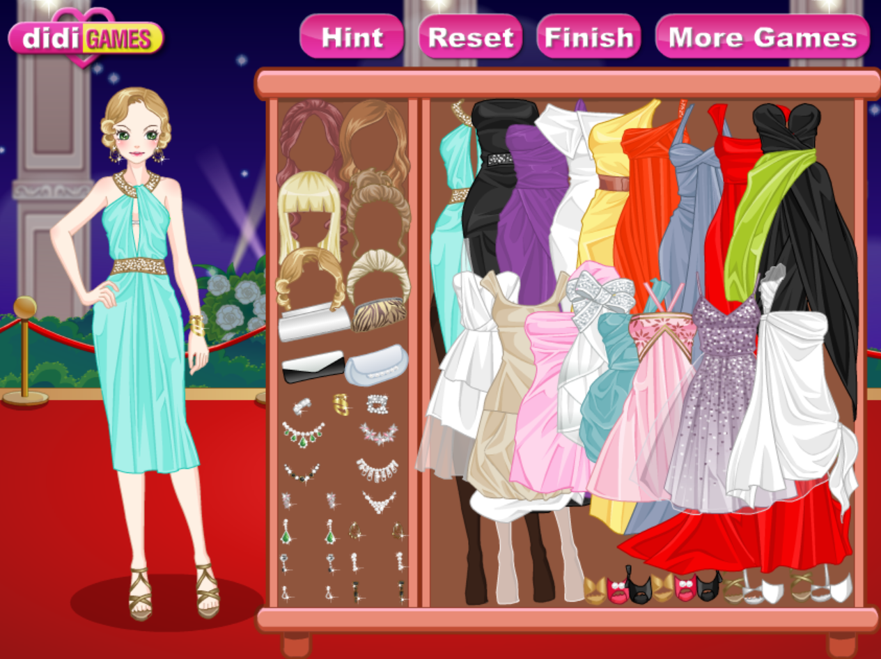 Red Carpet Dress Up Game