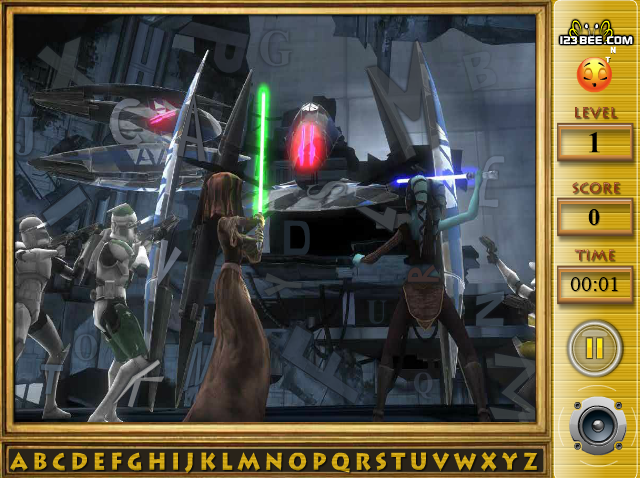 Star the Clone Wars - Find the Alphabets