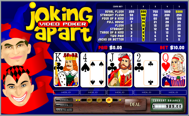 Joking Apart Video Poker