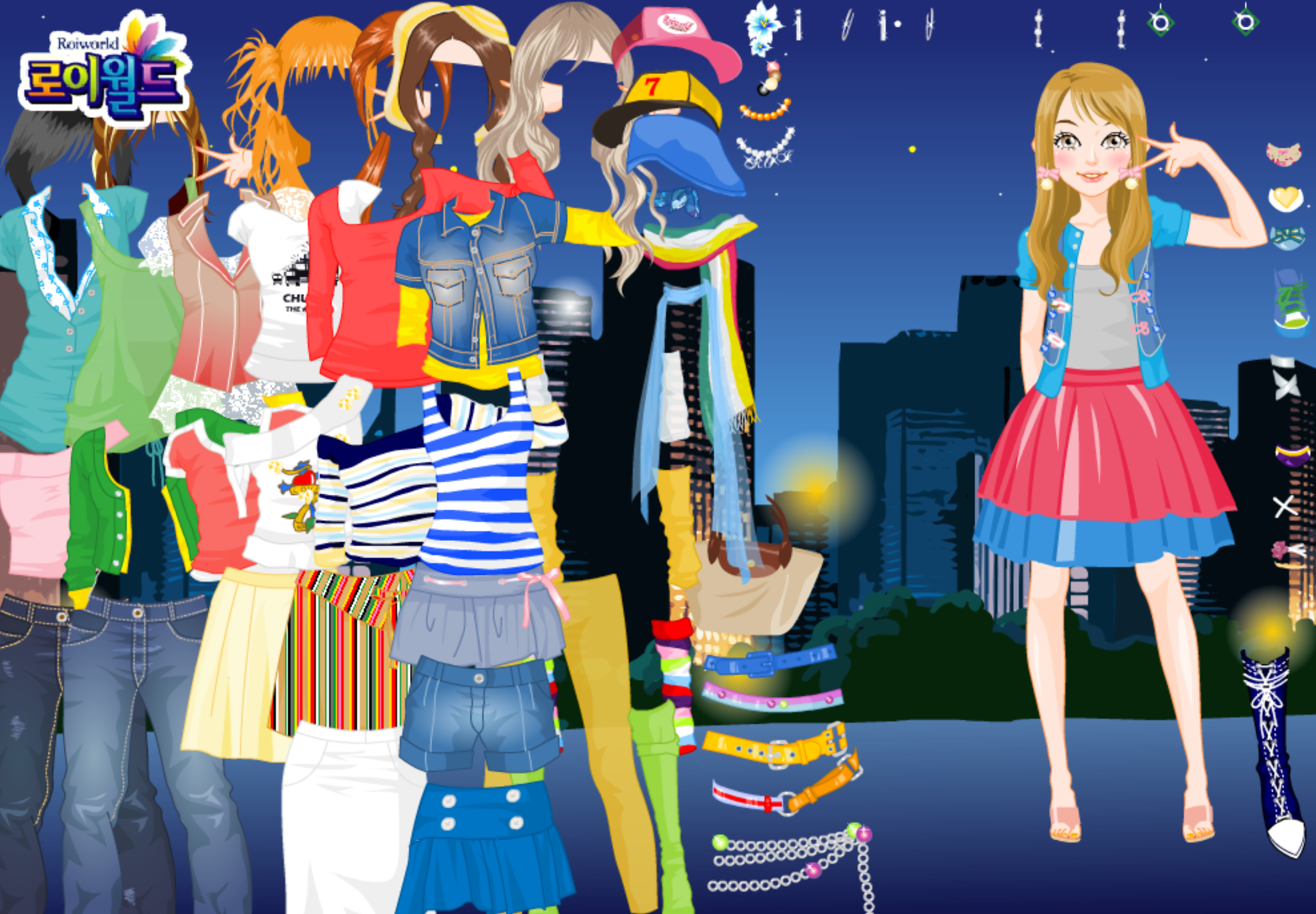 Roiworld Nighttime Stroll Dressup