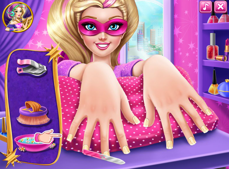 Super Barbie Power Nails