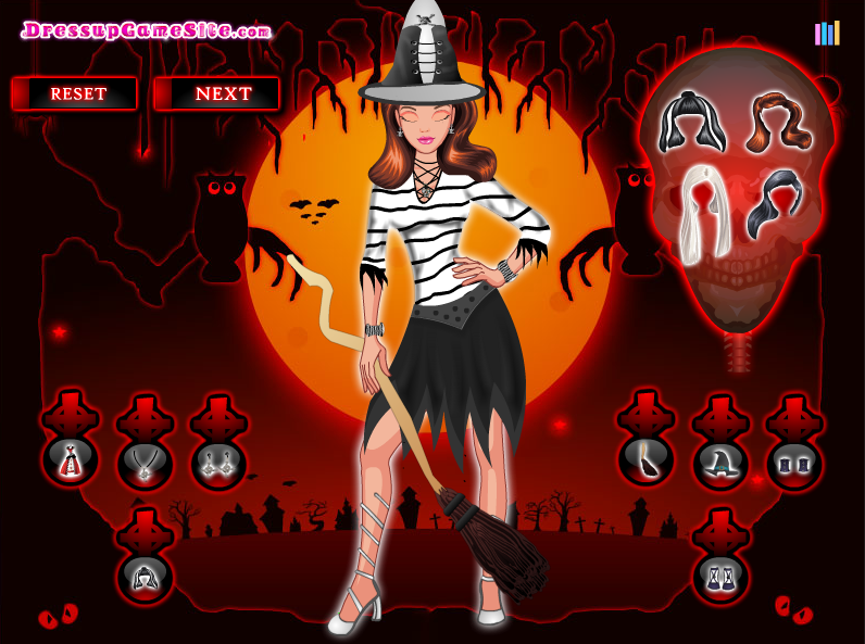 Dressup Stunning Halloween Girl