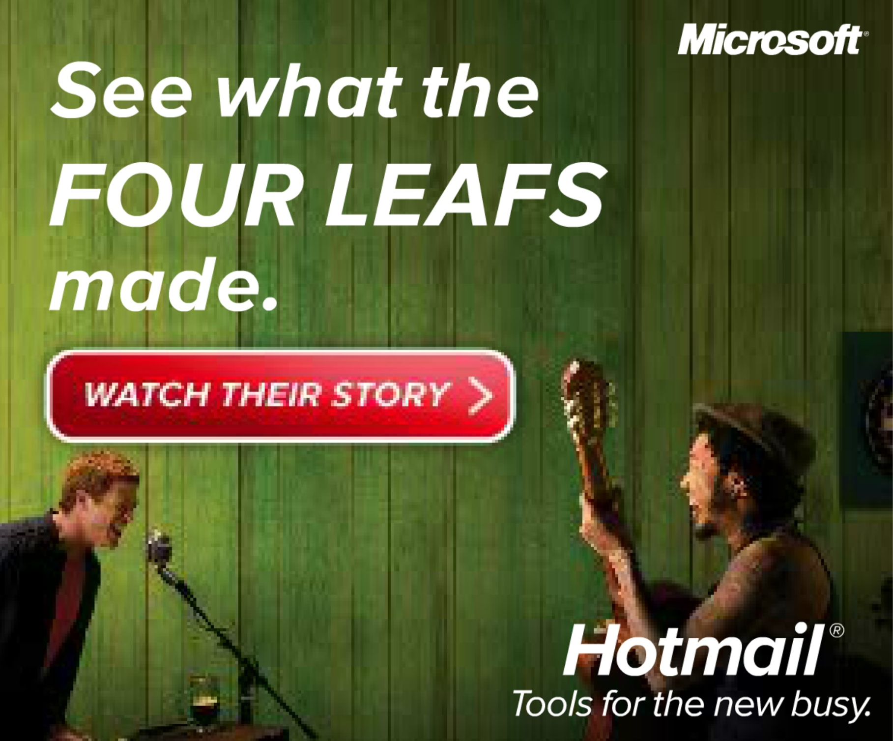 Microsoft Hotmail "The Four Leafs" 300x250