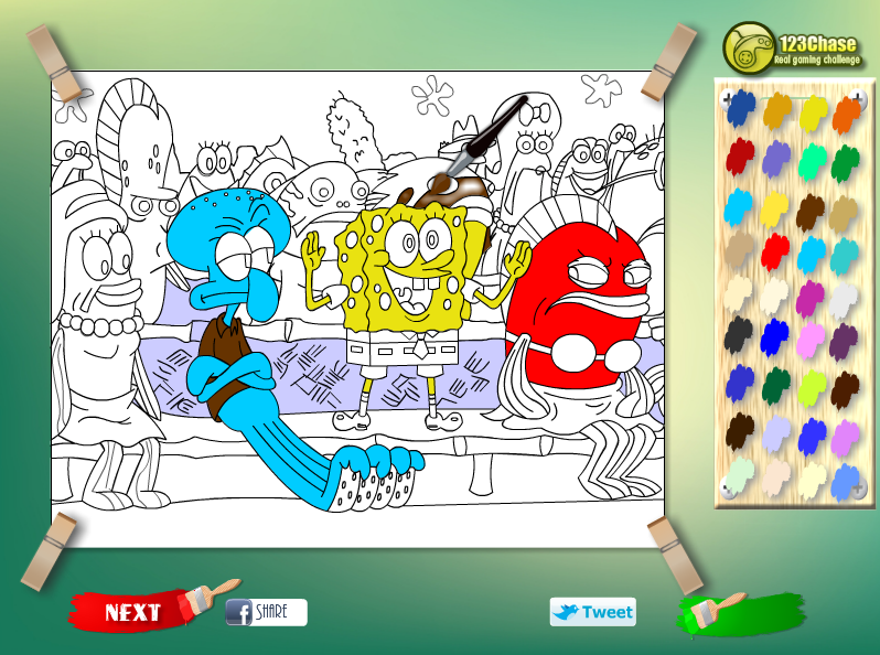 SpongeBob Fun Kids Coloring