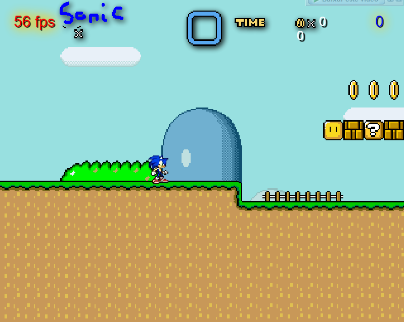 Sonic in Mario World 2