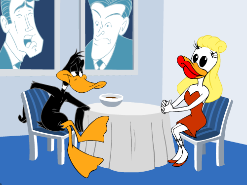 Daffy Duck in "Cell Mates"