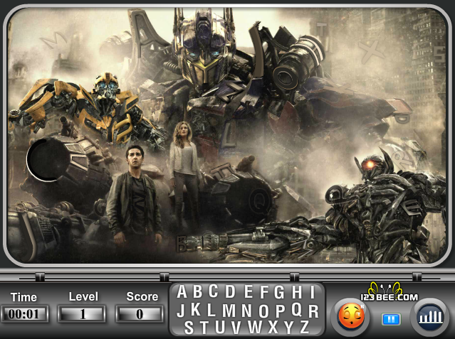 Transformers 3 - Find the Alphabets